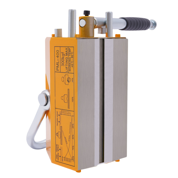 Lifting Magnet with Release 660lbs Portable permanent magnetic lifter crane Steel lifting tool